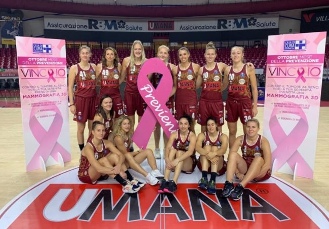 Coinvolta anche la reyer femminile e le trifoglio rosa a Mestre