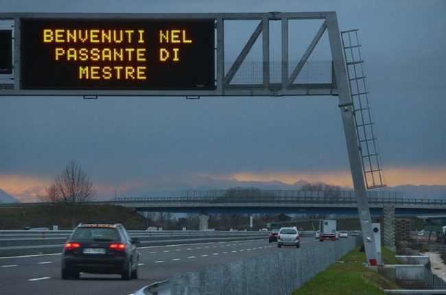 Passante di Mestre chiuso in direzione Milano