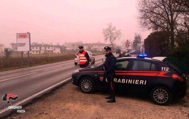 Portogruaro: evade dai domiciliari, 18enne finisce in carcere