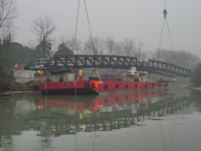 Forte Marghera: varato il nuovo ponte sul Canal Salso