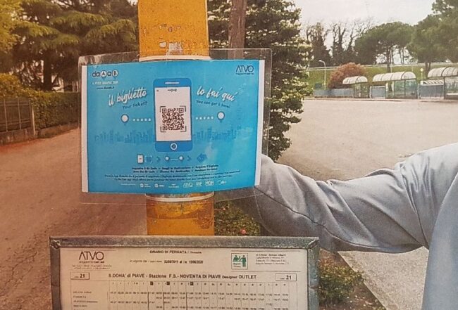 Atvo: 2500 qrcode alle fermate per acquistare i ticket