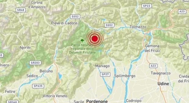 Terremoto in Friuli: scossa di 3.7. La terra trema 5 volte