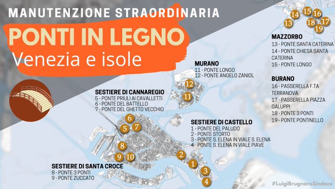 Manutenzione di 19 ponti di legno: stanziati 200 mila euro