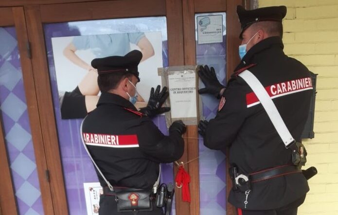 Centro estetico e massaggi: chiuso dai Carabinieri di Chioggia