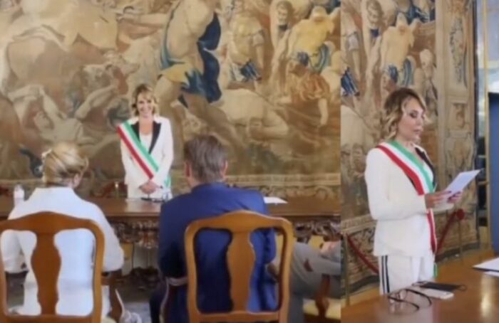 Barbara D’Urso celebra il matrimonio di due suoi amici