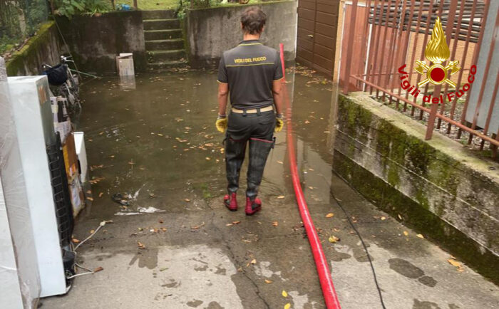 Maltempo e forti piogge: gli interventi dei vigili del fuoco