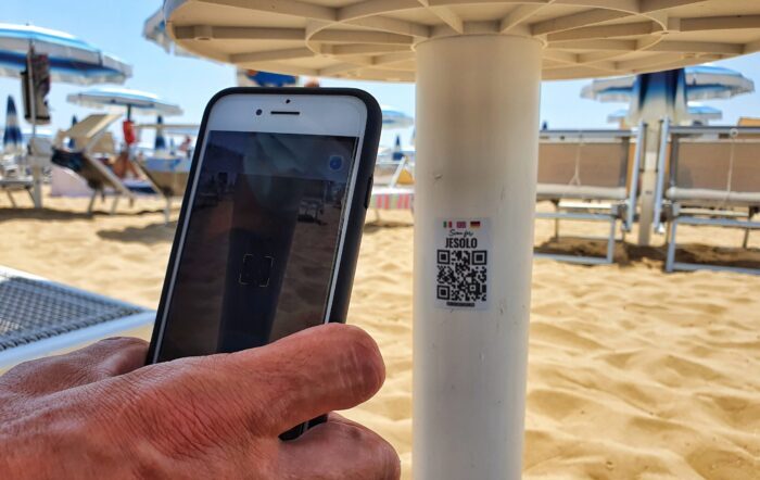 Jesolo e il qrcode: un mondo di servizi sotto l'ombrellone