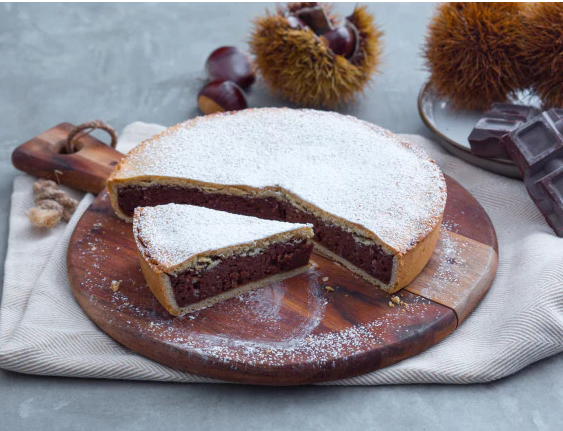 La Crostata di Castagne con Cioccolato fondente