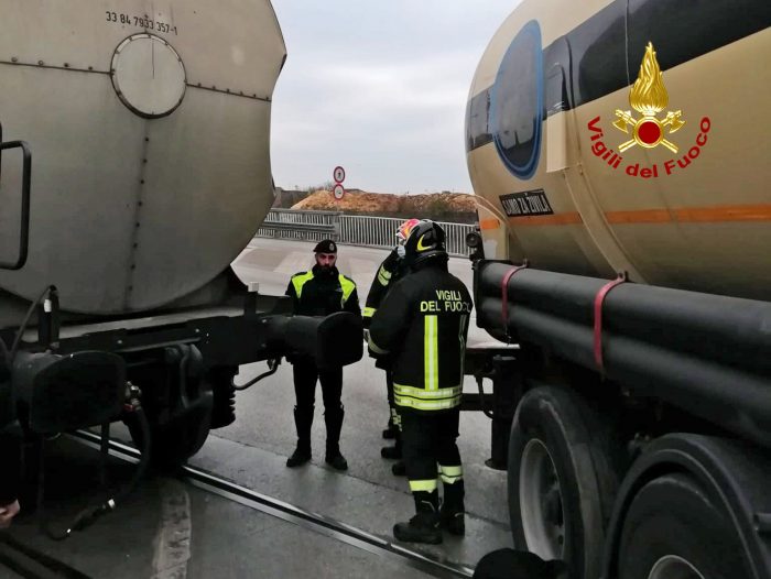 Incidente a Marghera tra ferrocisterna e cisterna di un camion - Televenezia