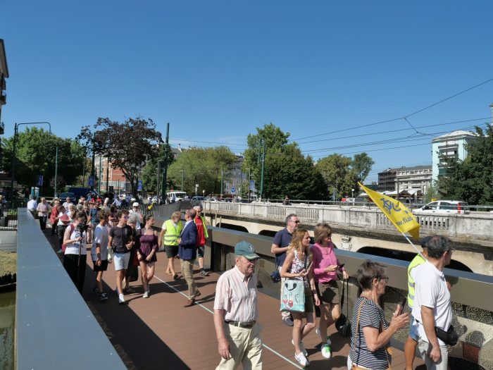 Mestre, inaugurata la passerella ciclopedonale di ponte Colombo