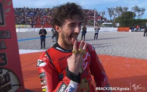 Bagnaia trionfa a Valencia ed è campione del mondo - Televenezia