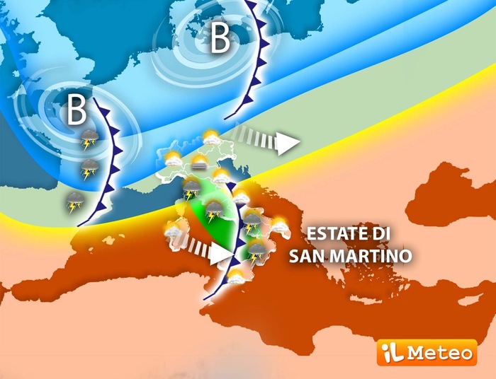 Estate di san Martino, ma non per tutti: arrivano 2 perturbazioni